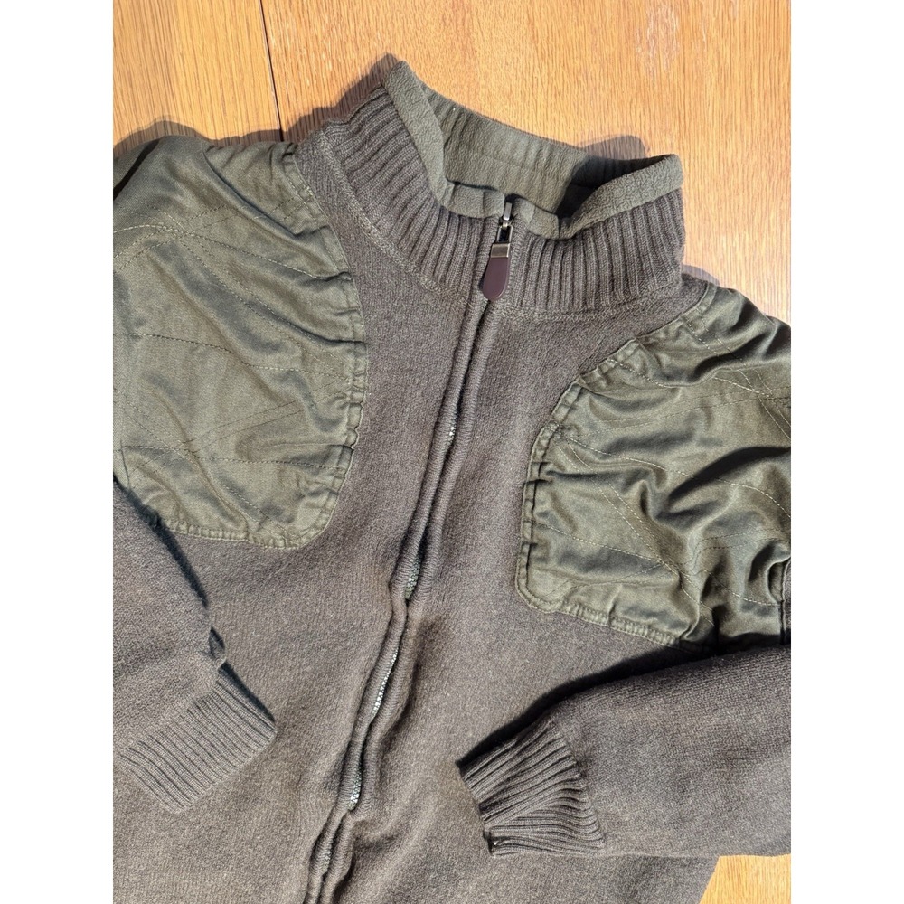 ORVIS Women's 100% Wool‎ Full Zip Shooting Jacket Bomber Hunting Green XL